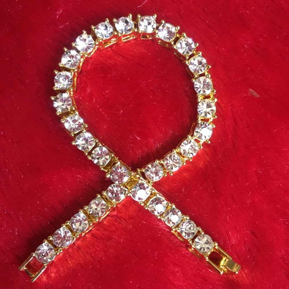 18k Gold Tennis Bracelet